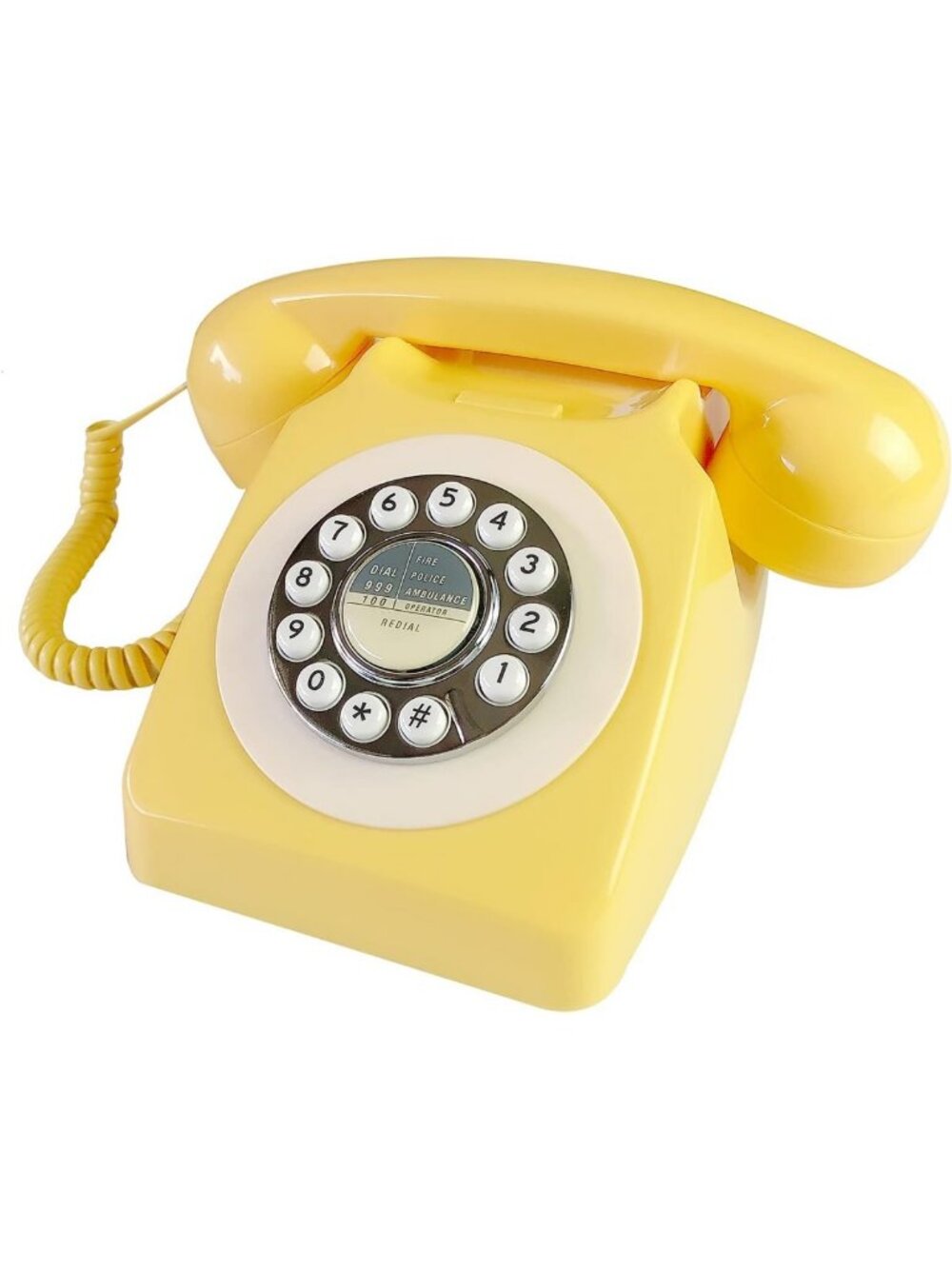 Vintage Corded Retro Telephone | Classic 80's Landline Phone for Home & Office